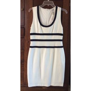 NWT ivory and black dress